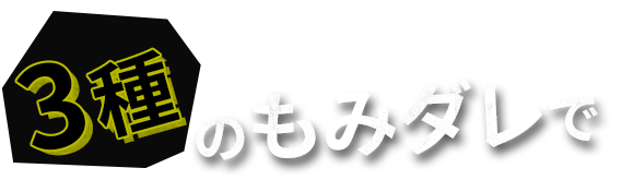 3種のもみダレで